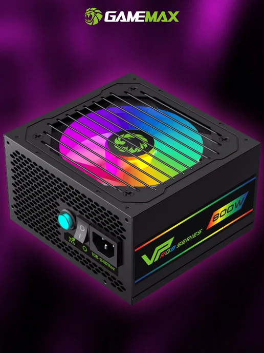 GAMEMAX Блок питания для ПК 800W VP-800-RGB-MODULAR 80+ Bronze, 800 Вт, фото 2