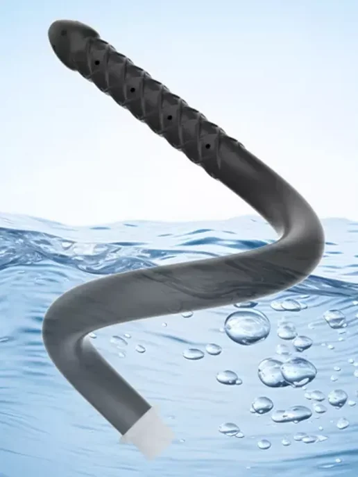 KAPRIZzz Силиконовая гибкая насадка для анального душа 50см, Силиконовая гибкая 49см, фото 5