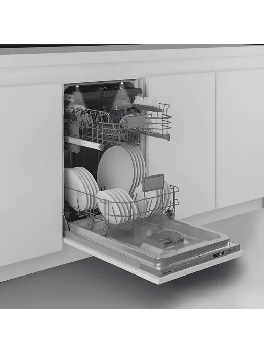 Hotpoint Встраиваемая посудомоечная машина HIS 2C69 S, белый, фото 4