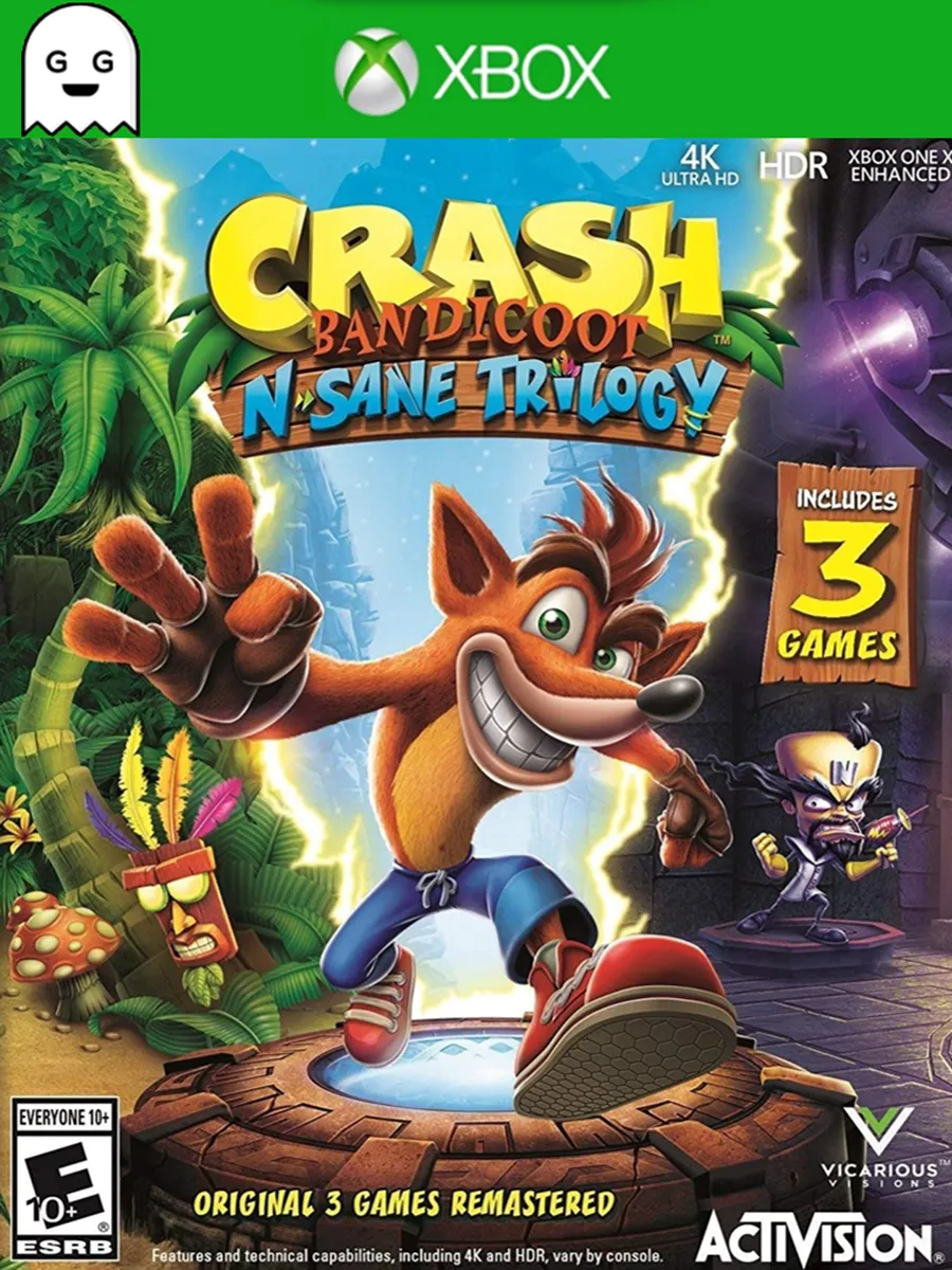 Crash Bandicoot N. Sane Trilogy, Код Ключ One Series X S