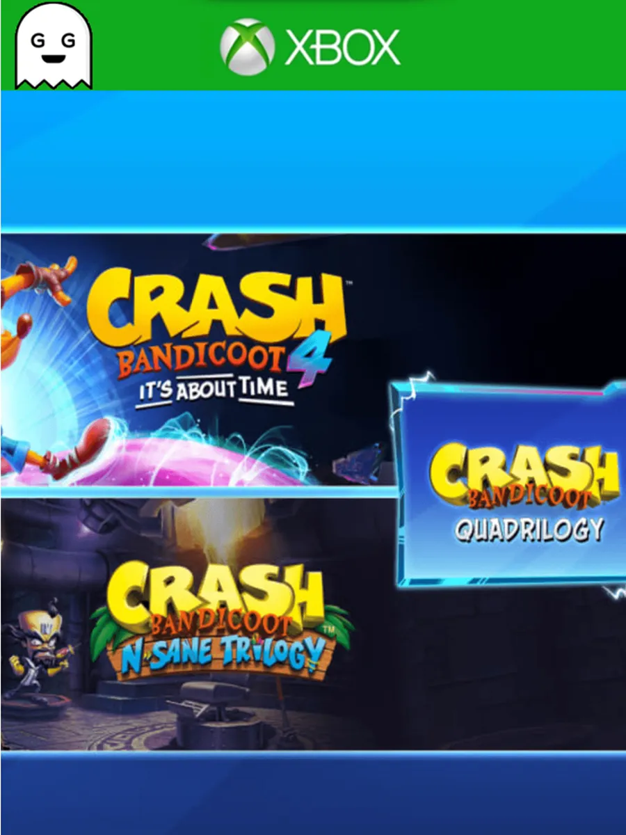 Crash Bandicoot Quadrilogy Bundle, Код Ключ One Series X S