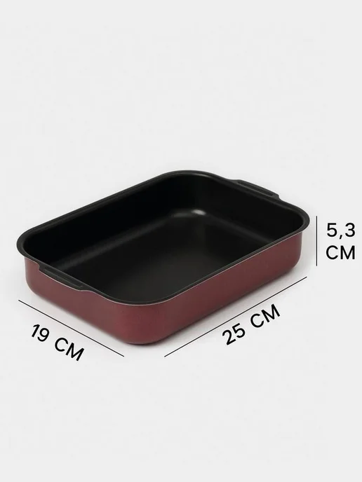 Противень Доляна Promo 19×25 см h=5 5 см антипригарное, 19x25 см, фото 2