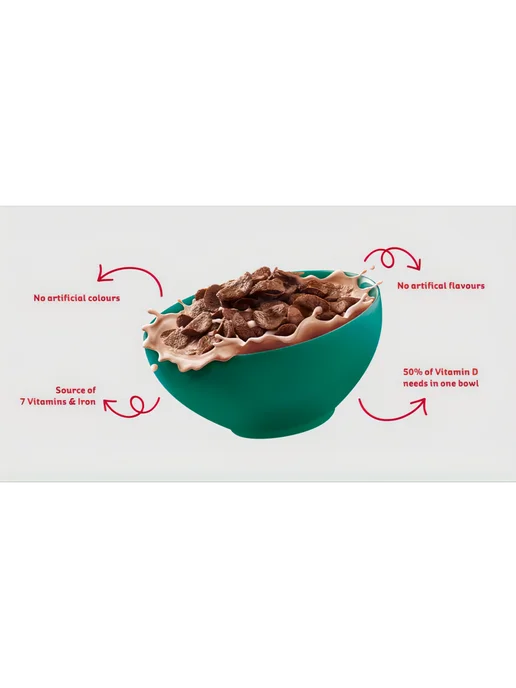 KELLOGG'S CocoPops Chocos Келогс шоколадные хлопья 330г Великобритания, 330 г, фото 2
