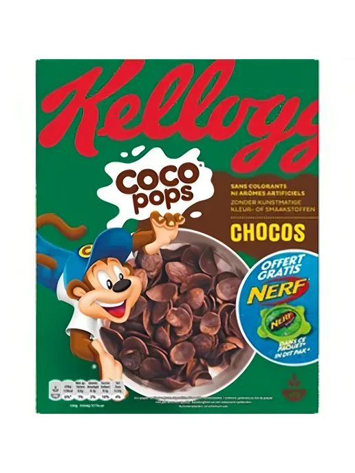 KELLOGG'S CocoPops Chocos Келогс шоколадные хлопья 330г Великобритания, 330 г, фото 4