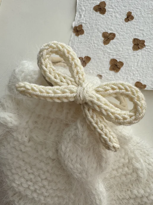 Bows Baby Набор повязок на голову, бежевый, фото 2