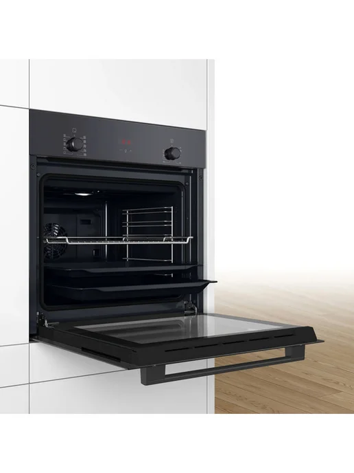 BOSCH Духовой шкаф HBF512BB1T, черный, черный, фото 5