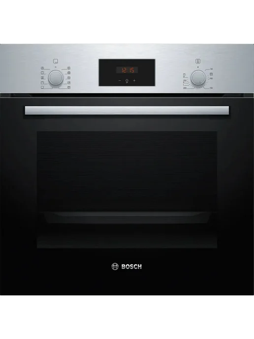 BOSCH Духовой шкаф HBF512BS1T, нержавеющая сталь, серый, фото 2