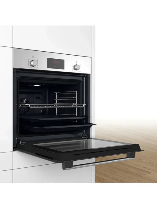 BOSCH Духовой шкаф HBF512BS1T, нержавеющая сталь, серый, фото 5
