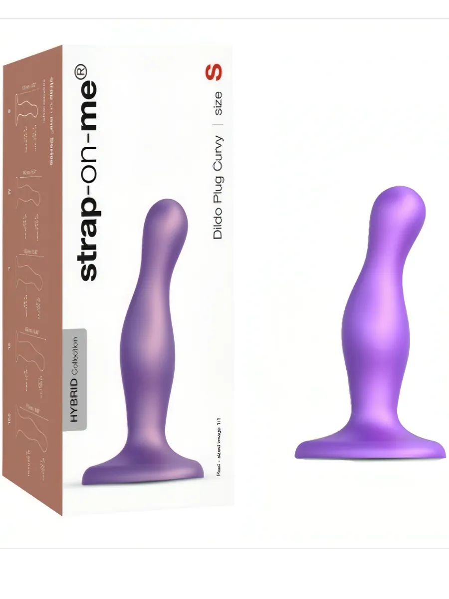 Фаллоимитатор Dildo Plug изогнутый (S - 14.5, Ø 3.7 см)
