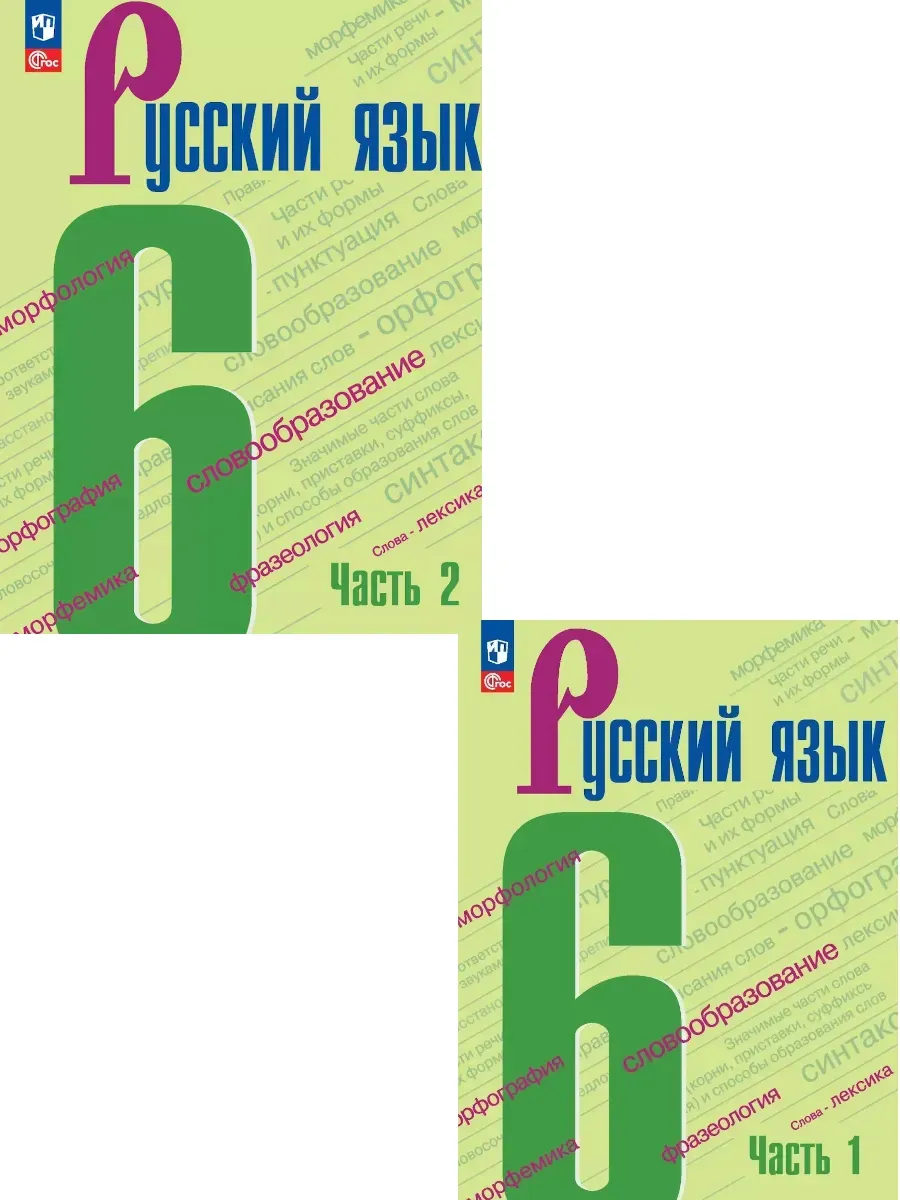 Баранов. Русский язык 6 класс Учебник Часть 1+2