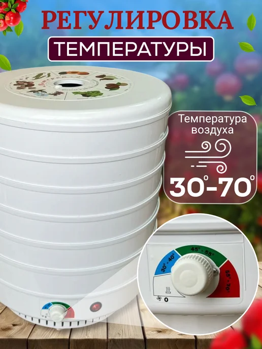 спектр-прибор Сушилка для овощей и фруктов и пастилы электрическая, белый, фото 2