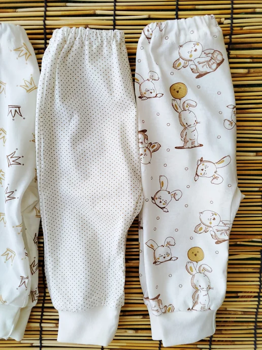 ABCLIFE kids Штаны ползунки для новорожденных без ножек, белый, фото 3