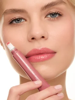 Блеск для губ silky care розовый 306 glitters in pink ALIX AVIEN. Цвет розовый. Вид 2.