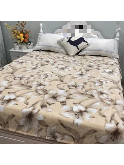 Плед покрывало на диван и кровать пушистый 180x200 385528332 купить за 403 ₽ в интернет‑магазине Wildberries