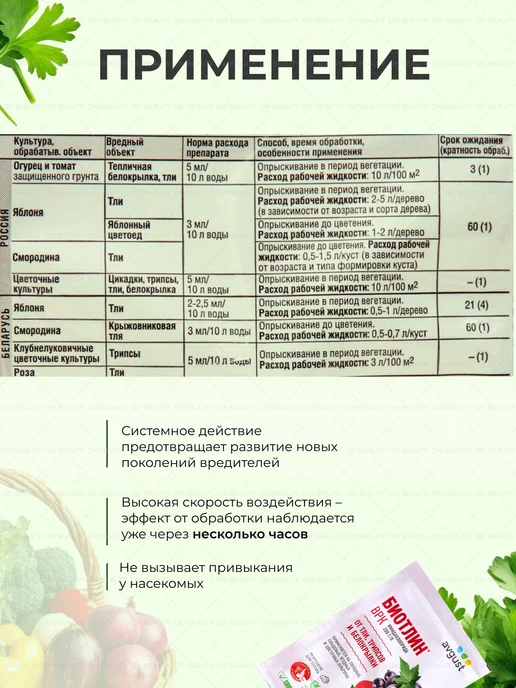 АВГУСТ Биотлин от тли, трипсов и белокрылки, вариант, фото 2