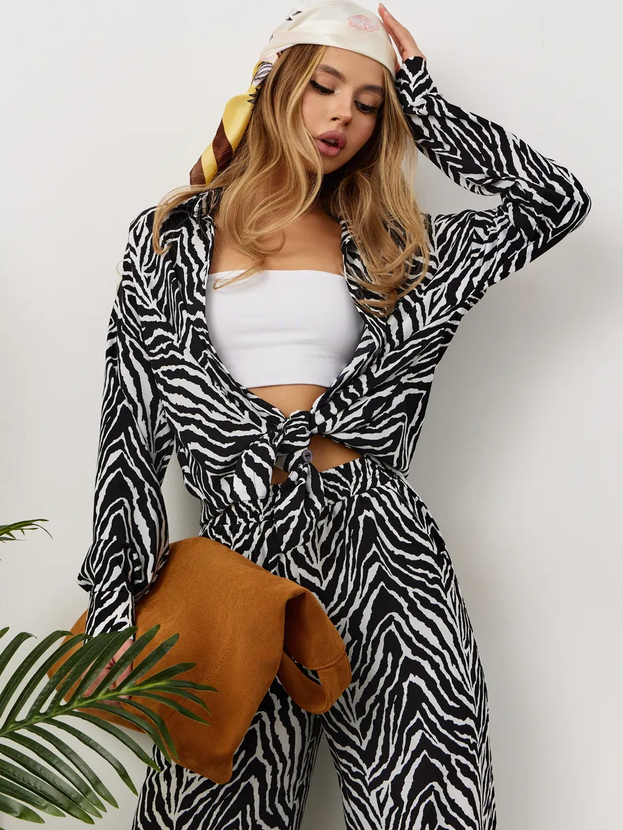 Костюм летний рубашка с брюками оверсайз Зебра Свобода Притяжения 385654049 купить за 1 029 ₽ в интернет‑магазине Wildberries
