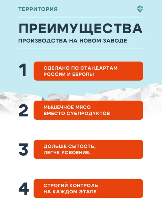 Сухой корм Территория для собак, ягненок, 12 кг, фото 2
