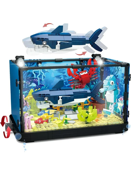 LEGO Конструктор Аквариум с морскими обитателями, голубой, фото 2