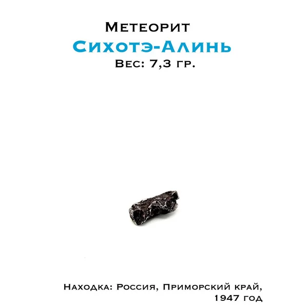 Коллекционный образец метеорит Сихотэ-Алинь