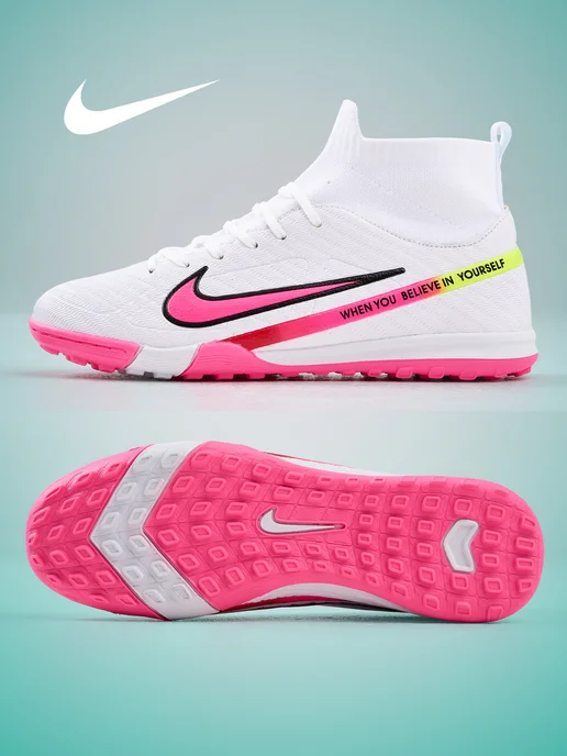 by BlackBerry BB Сороконожки футбольные Air Zoom Mercurial бутсы, белый