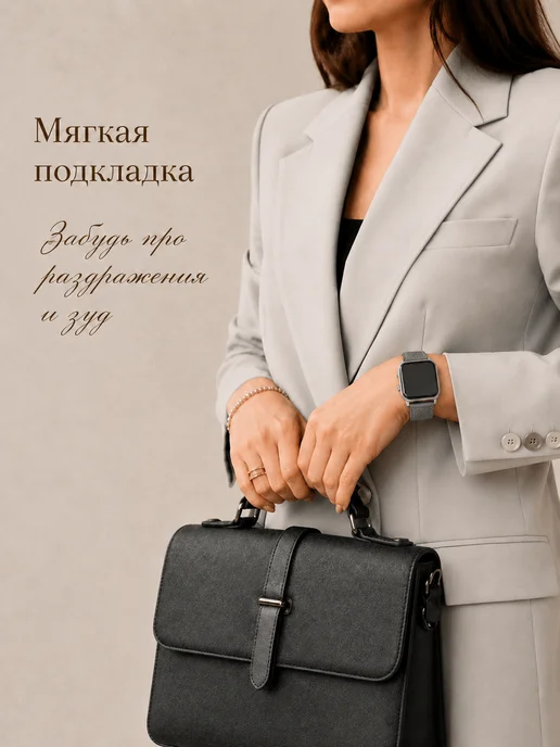 Limit Store Ремешок для Apple Watch 42 44 45 серия 4 5 6 7 8 9 10 11 SE, серый, фото 5