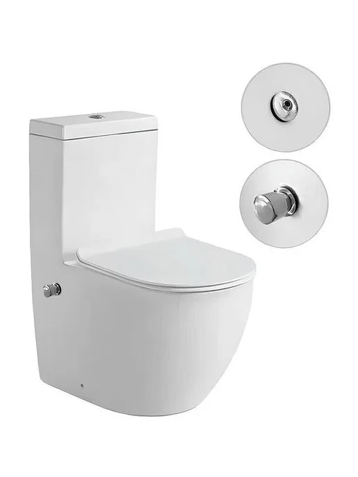 Santi Line Унитаз биде SL-5011SM-BD с бачком и сиденьем Микролифт, белый, фото 2