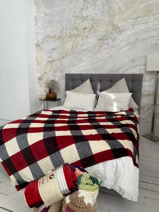 ADORE HOME Плед на 150х200 на диван и кровать флисовый, 150x200, фото 2