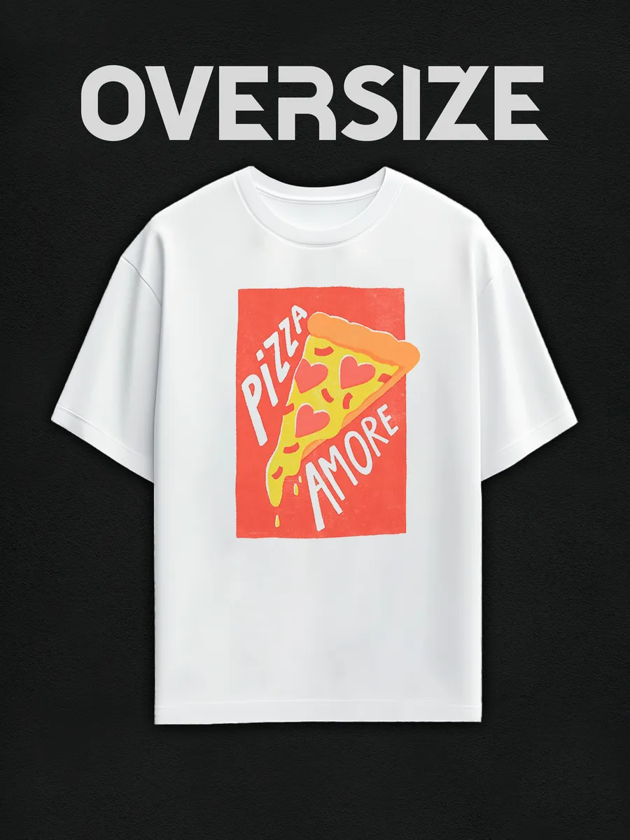 Футболка оверсайз с принтом пинтерест