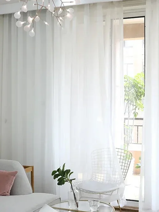 Danaya Тюль в гостиную и спальню на кухню длинная 200х250 см, 200x250 см, фото 2