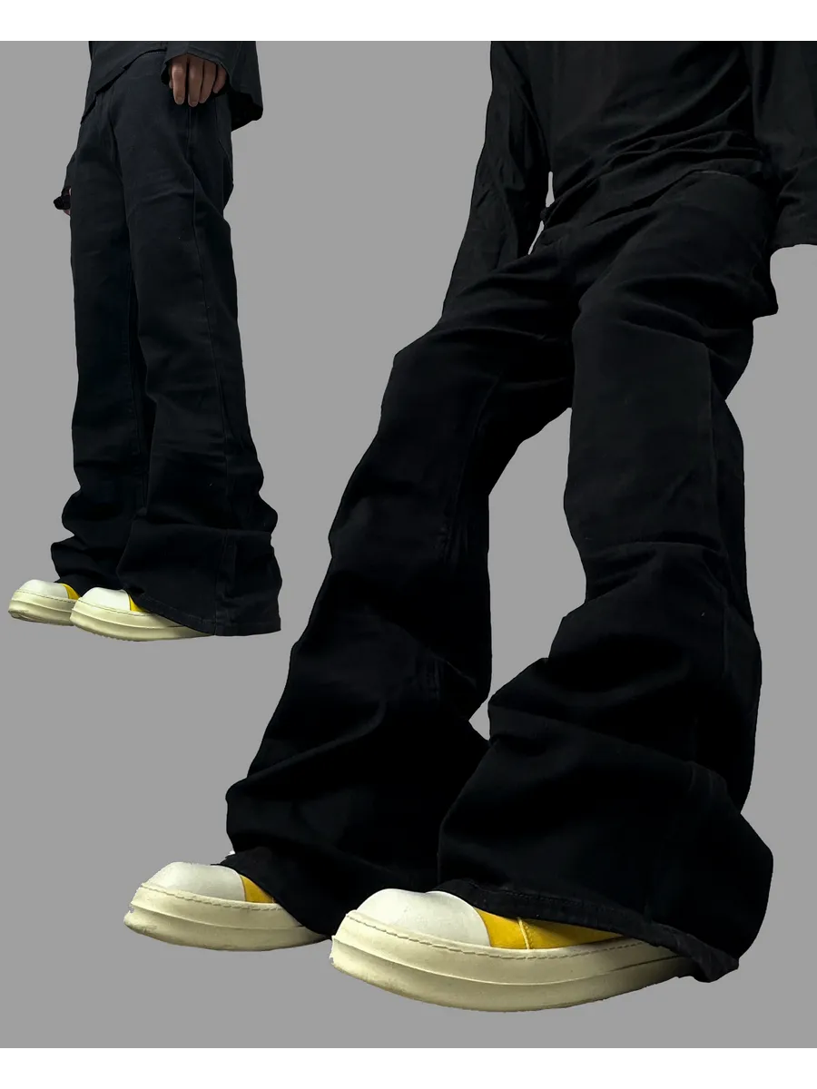Клеш флаед джинсы в стиле rick owens