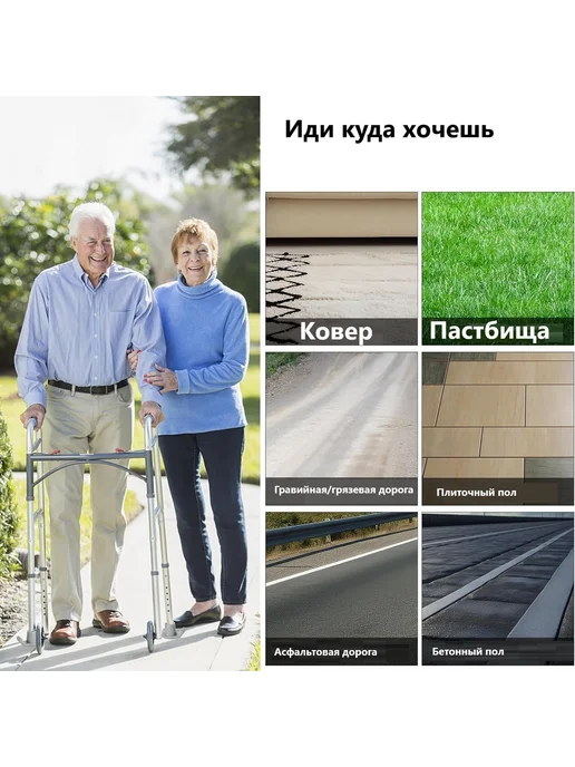 Набор из 2 основных аксессуаров для ходунков для пожилых люд, вариант, фото 6