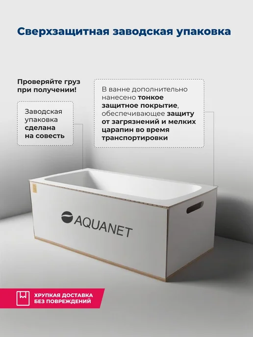 Aquanet Ванна Гармония 180*80 Комплект 3 в 1, каркас, панель, 180x80, фото 6