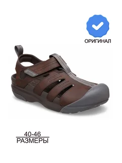 Сандалии взрослые летние на липучке CROCS 387580378 купить за 4 229 ₽ в интернет‑магазине Wildberries