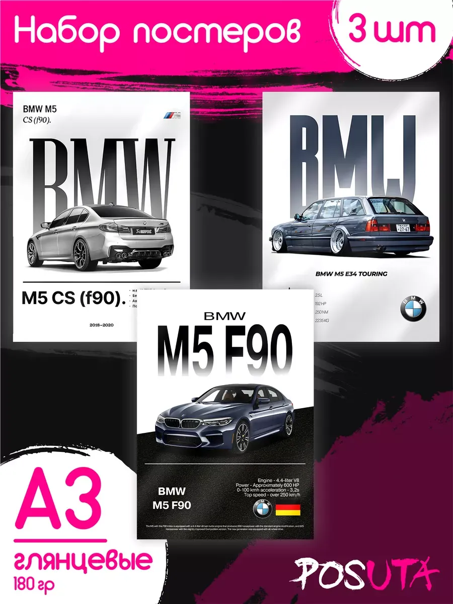 Постеры на стену BMW бмв машина