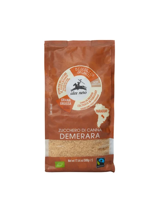 Alce Nero Сахар тростниковый Demerara коричневый 500 г, 500 г