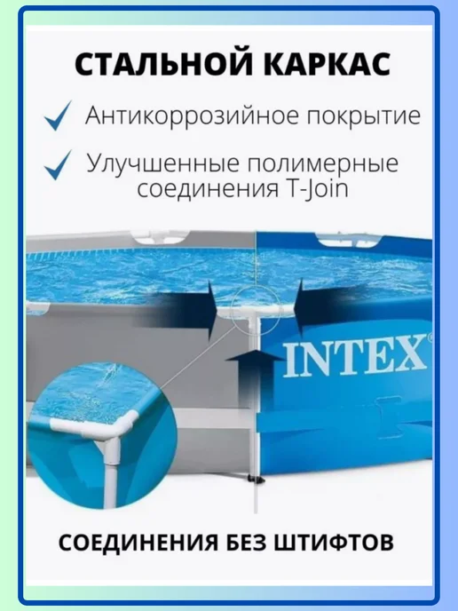 Intex Бассейн каркасный круглый 28205 интекс 244х51, 244x51, фото 2