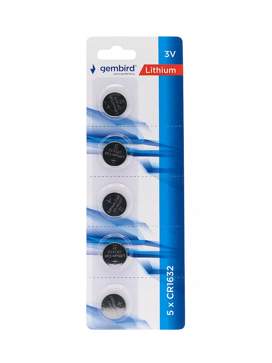 gembird Батарейки литиевые тип CR1632