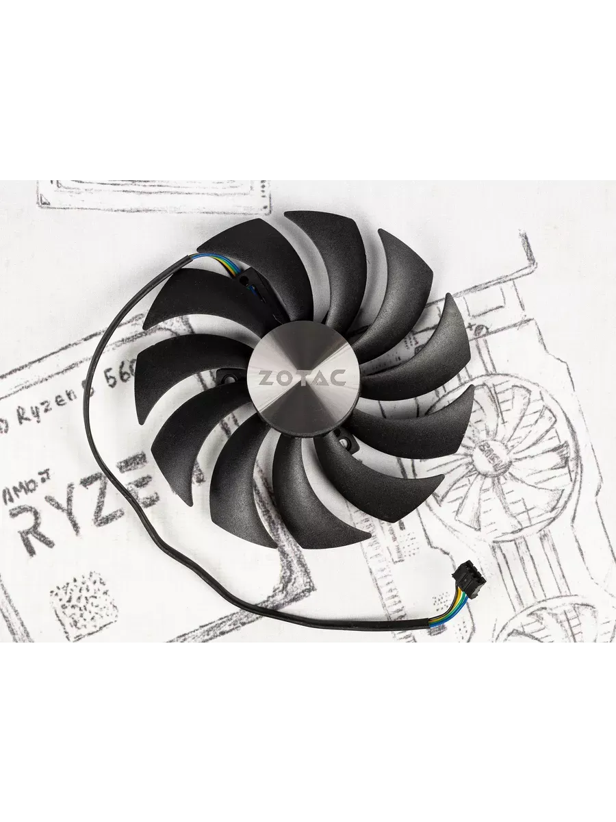 AiTech Вентилятор Zotac GAMING RTX3070 Twin Edge 100мм