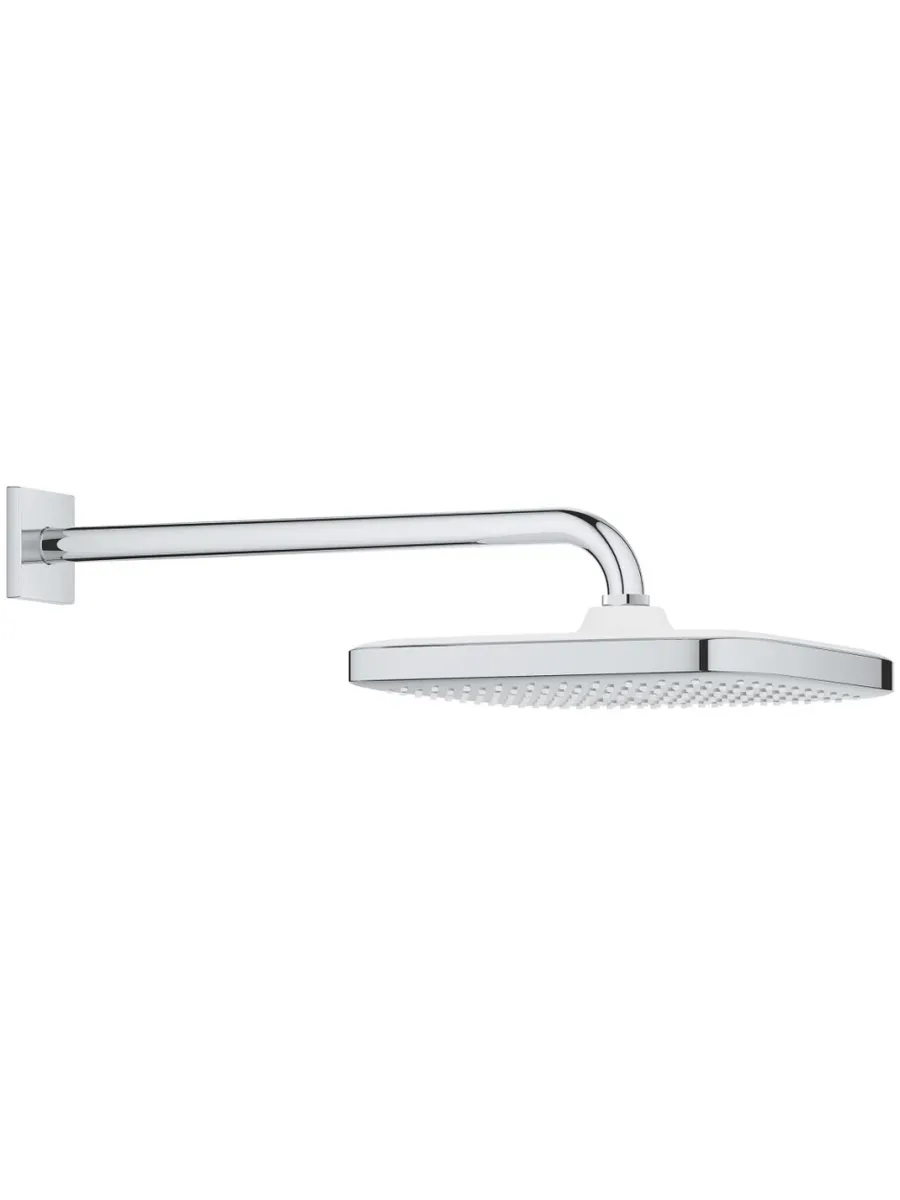 Grohe 26687000 Tempesta 250 Верхний душ CUBE 250, квадратный (1режRain cDripStop, Душевой кронштейн 380мм) — купить в Алматы