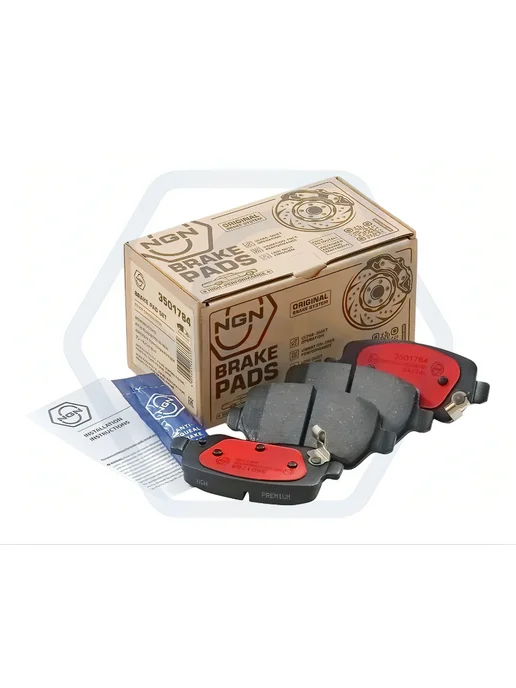NGN Тормозные Колодки Опель Астра H G Зафира Киа Сид 2 Задние, вариант, фото 5