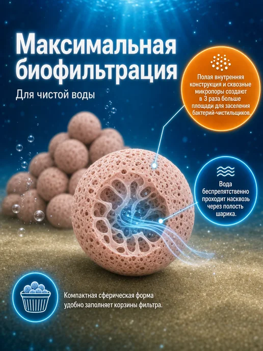 CityMarket Наполнитель для аквариумного фильтра мини, вариант, фото 3