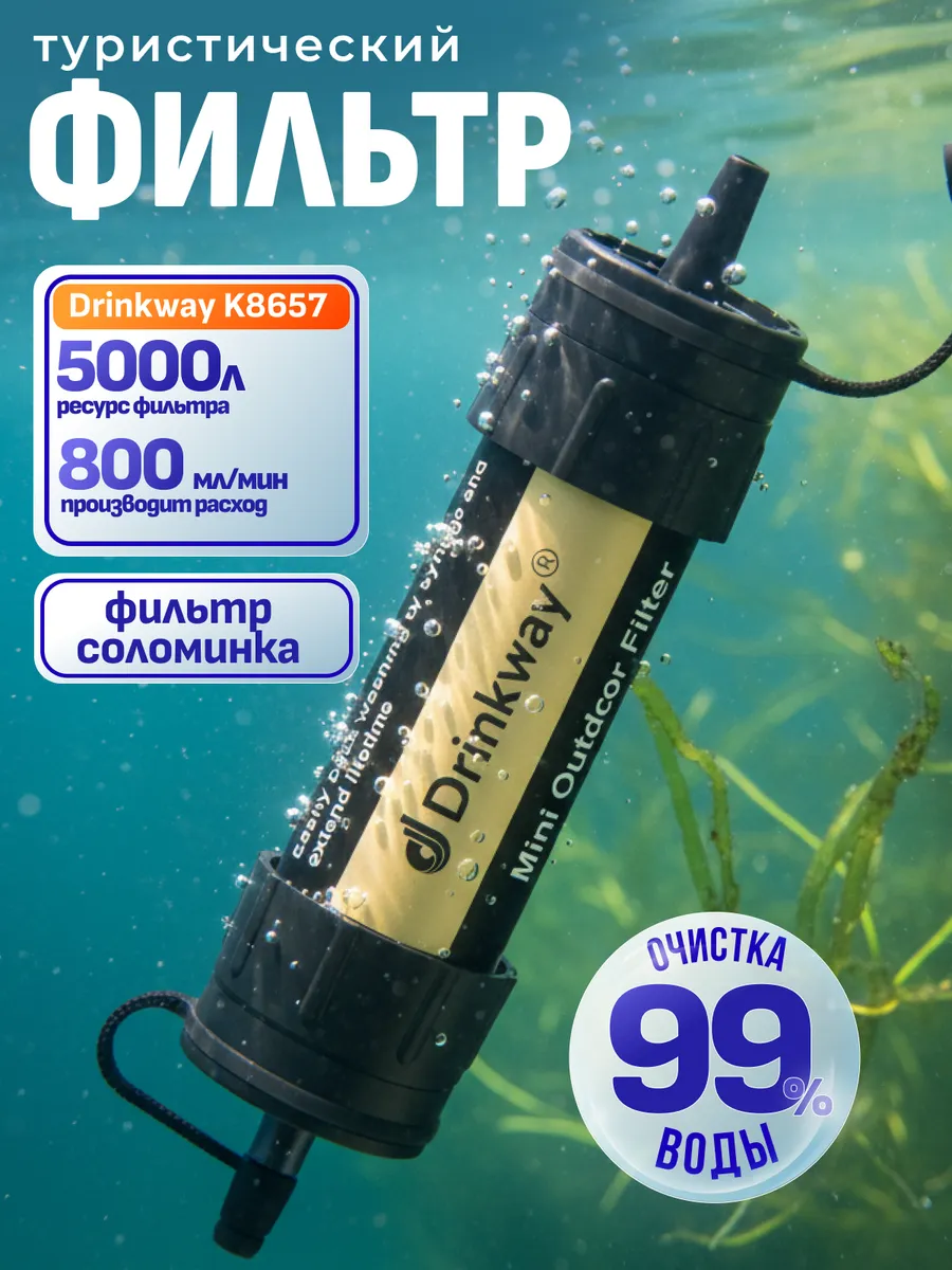 Фильтр соломинка для воды походный