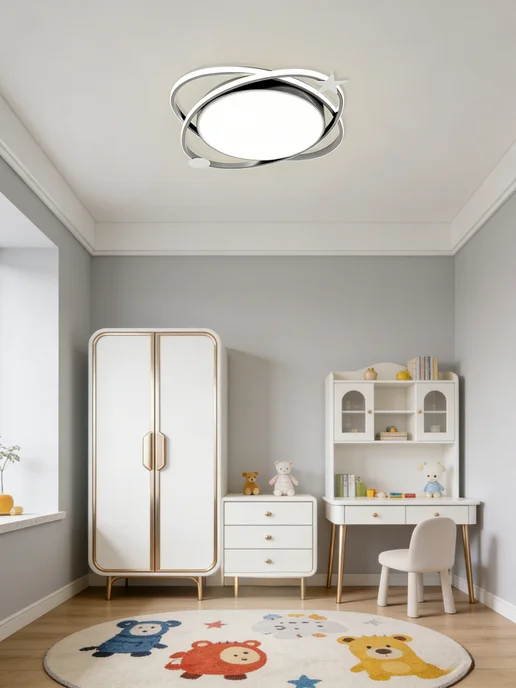 Свет и техника Люстра потолочная для детской комнаты LED 140BT, серый, фото 2