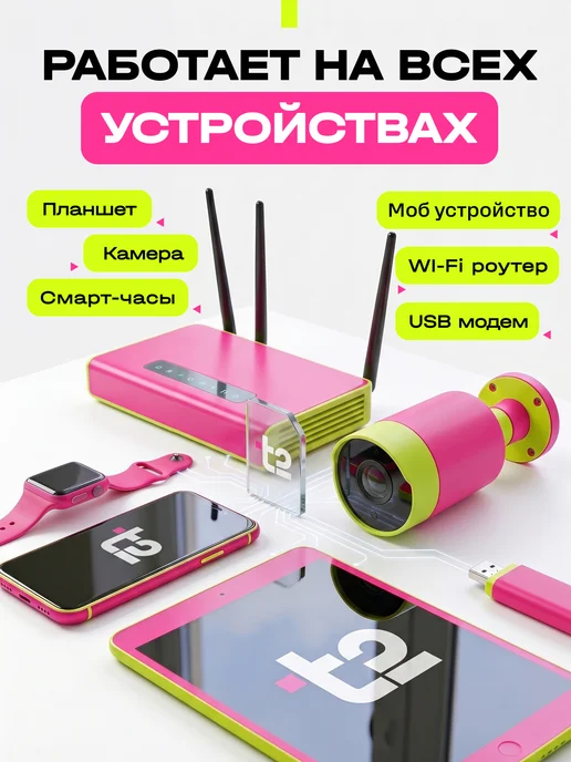 t2 Сим карта Теле2 с безлимитным интернетом 10ГБ за 150 руб мес, 10 ГБ, фото 2