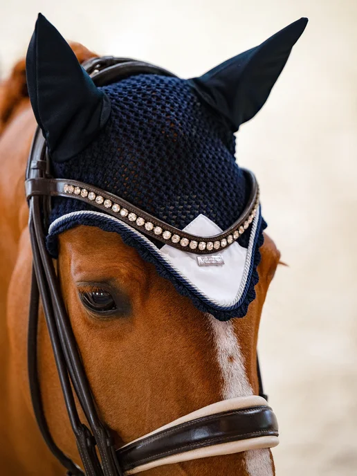 Equestrian Stockholm Ушки Midnight blue white edge, синий, фото 2