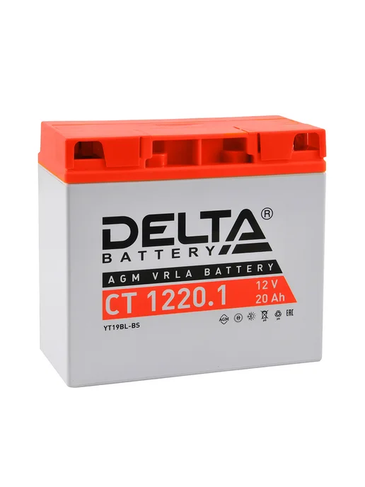 Delta Аккумулятор мото 20 Ач 260А О П CT 1220.1, вариант