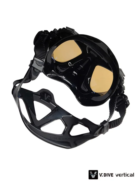 Маска для фридайвинга V.Dive Vertical MF01BK, Просветлённая, черный, фото 2