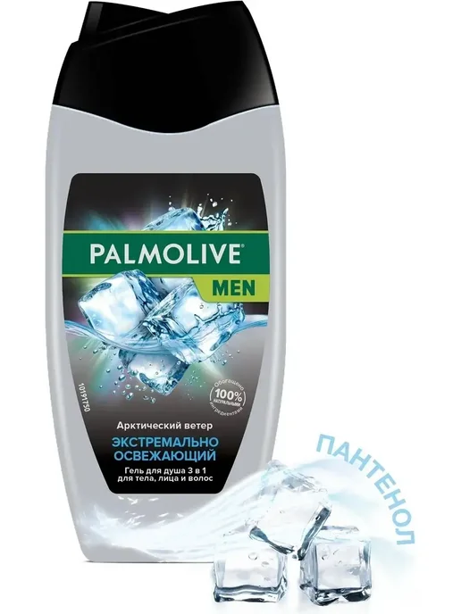 PALMOLIVE Гель для душа 3 в 1 мужской Арктический ветер 250 мл, 250 мл