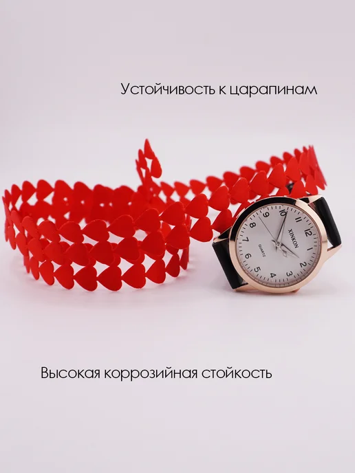 Часы наручные кварцевые, черный, фото 8