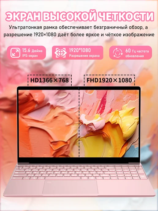 Ноутбук для работы и учебы 15.6"N5095 16 ГБ +256ГБ, 16 ГБ, 256 ГБ, фото 4